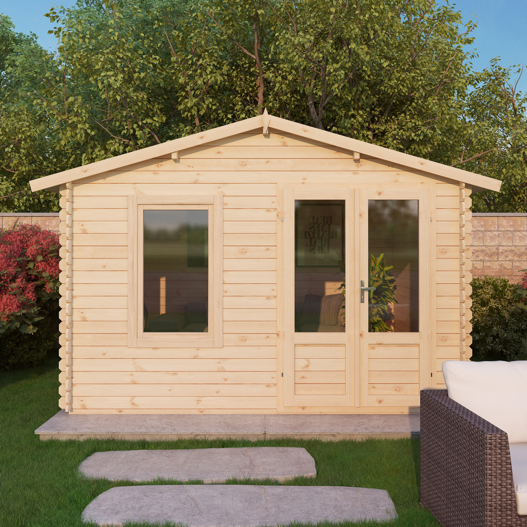 Mercia 2 6m X 3 3m Log Cabin