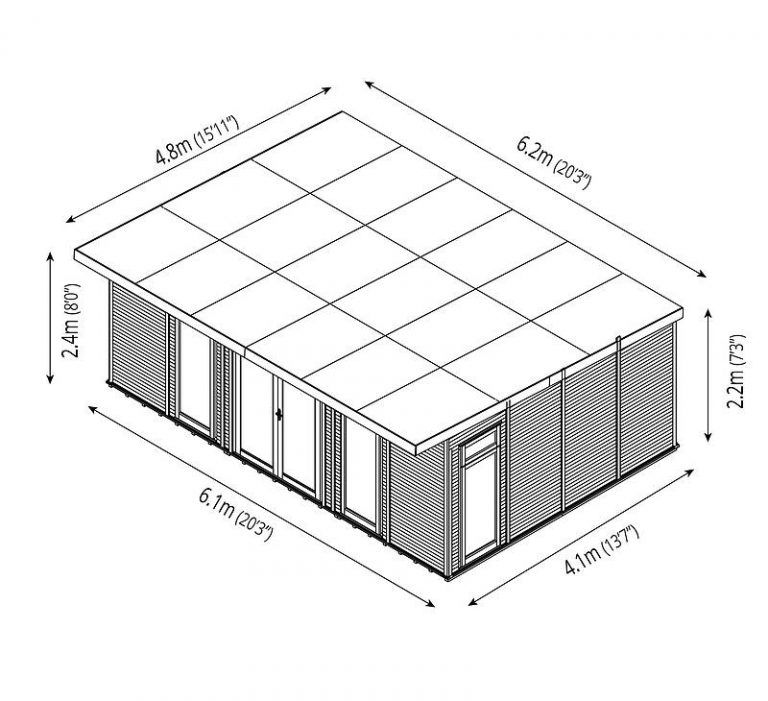 6m x 4m Insulated Garden Room